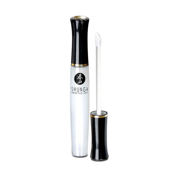 Стимулювальний блиск для губ Shunga LIPGLOSS &ndash; Coconut Water (10 мл), ефект поколювання, холод-тепло SO2555