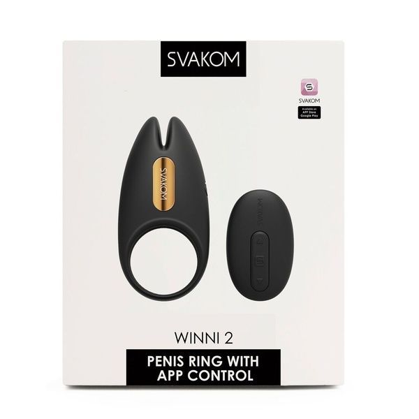 Ерекційне віброкільце Svakom Winni 2, керування зі смартфона, пульт ДК SO6372