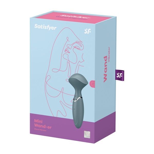 Вібромасажер Satisfyer Mini Wand-er Grey SO7793