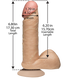 Фалоімітатор Doc Johnson The Realistic Cock 6 inch White - PVC, Vack-U-Lock, діаметр 4,3 см SO2788 2