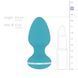 Анальная вибропробка Cala Azul - Blanca Vibrating anal plug SO8887 фото 6