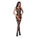 Бодистокинг Passion BS066 black, комбинезон, имитация чулок и пояса PBS066B 3