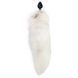 Силіконова анальна пробка з хвостом із натурального хутра Art of Sex size M White fox SO6187 2
