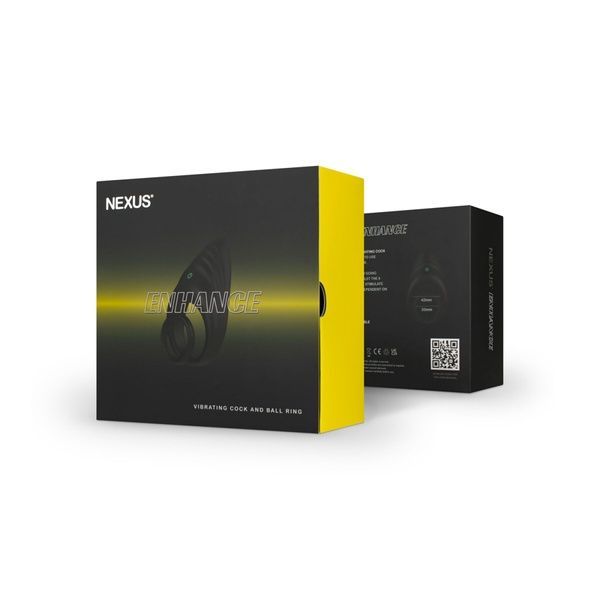 Ерекційне віброкільце Nexus Enhance Vibrating Cock and Ball Ring, подвійне SO6639
