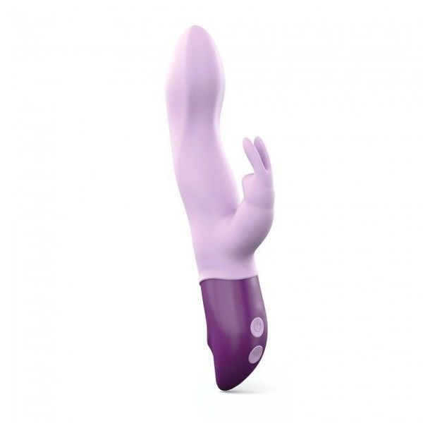 Вібратор-кролик Love To Love Hello Rabbit Violet з гнучким стовбуром і стимуляцією точки G, 2 мотори SO3353