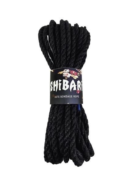 Джутова мотузка для шібарі Feral Feelings Shibari Rope, 8 м чорна SO4004