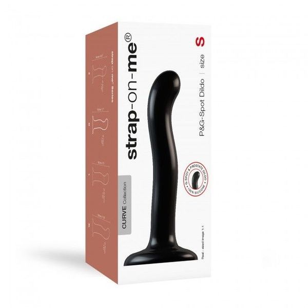 Насадка для страпону Strap-On-Me P&G-Spot Dildo, силікон, розмір S SO4078