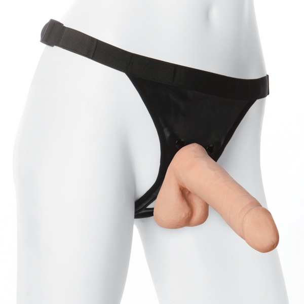 Трусики зі страпоном Doc Johnson Vac-U-Lock 7 Inch ULTRASKYN Ultra Harness, діаметр 4,3 см SO1986