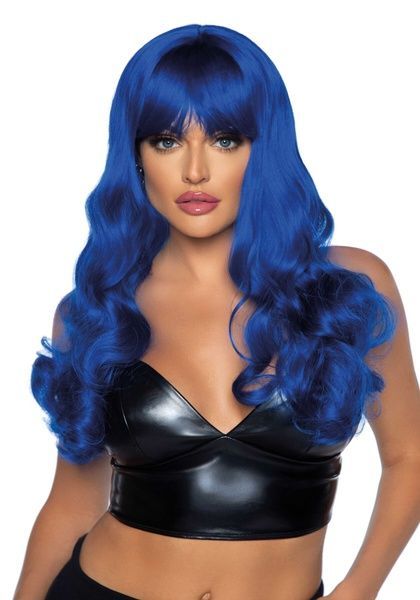 Leg Avenue Misfit Long Wavy Wig Blue SO8010