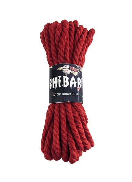 Бавовняна мотузка для шібарі Feral Feelings Shibari Rope, 8 м червона SO4003