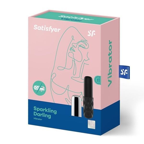 Потужний міні-вібратор Satisfyer Mini Sparkling Darling зі знімним ковпачком і потужної вібрацією SO3500