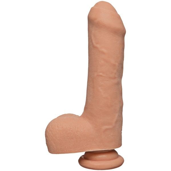 Фалоімітатор Doc Johnson The D - Uncut D - 7 Inch With Balls ULTRASKYN, діаметр 4,5 см, необрізаний SO3498