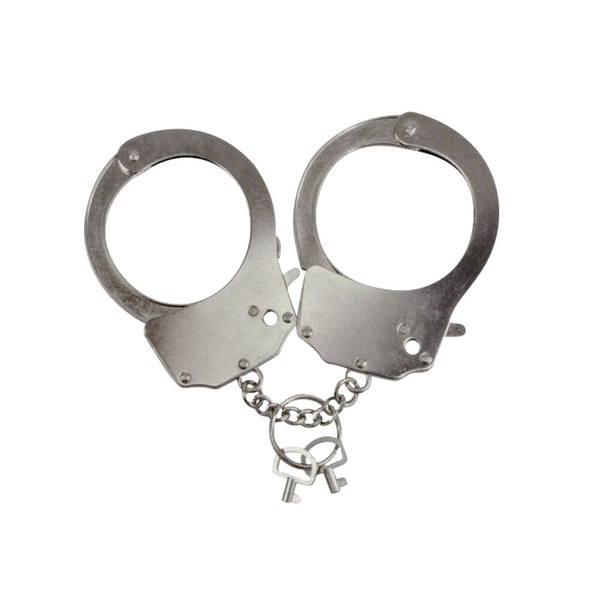 Наручники металеві Adrien Lastic Handcuffs Metallic (поліцейські) AD30400