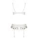 Сексуальний комплект з поясом для панчіх LOVELIA SET white L/XL - Passion SO4780 6
