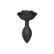 Силіконова анальна пробка Love To Love OPEN ROSES L SIZE - BLACK ONYX SO5983 1