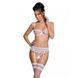 Сексуальний комплект з поясом для панчіх LOVELIA SET white L/XL - Passion SO4780 1