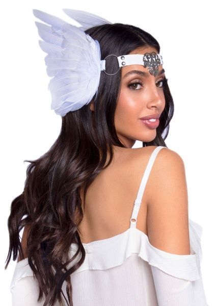 Leg Avenue Feather headband White SO8013