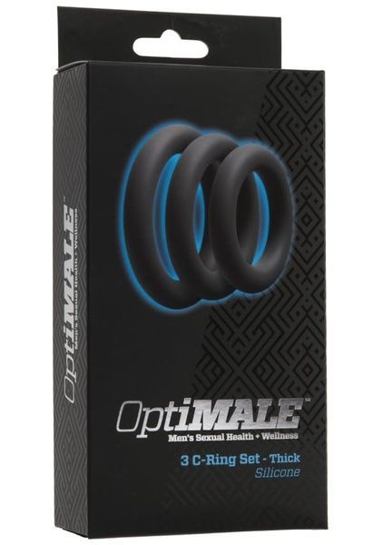 Набір ерекційних кілець Doc Johnson OptiMALE 3 C-Ring Set Thick SO4008