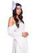 Leg Avenue Feather headband White SO8013 3