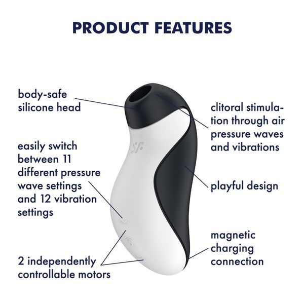 Вакуумний стимулятор з вібрацією Satisfyer Orca SO8401