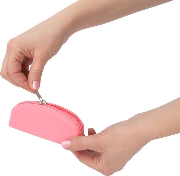 Сумка для зберігання секс-іграшок PowerBullet - Silicone Storage Zippered Bag Pink SO5560