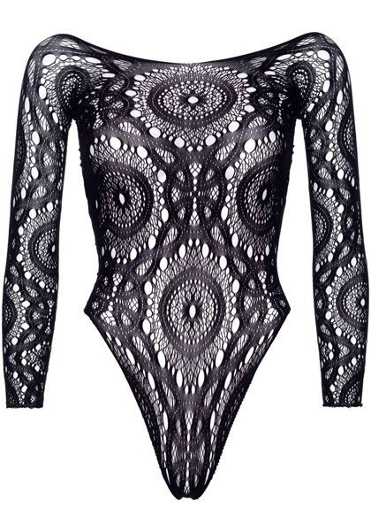 Эротическое боди-бодистокинг Leg Avenue Snap crotch thong back teddy Black M/L SO9131 фото