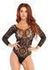 Эротическое боди-бодистокинг Leg Avenue Snap crotch thong back teddy Black M/L SO9131 фото 1