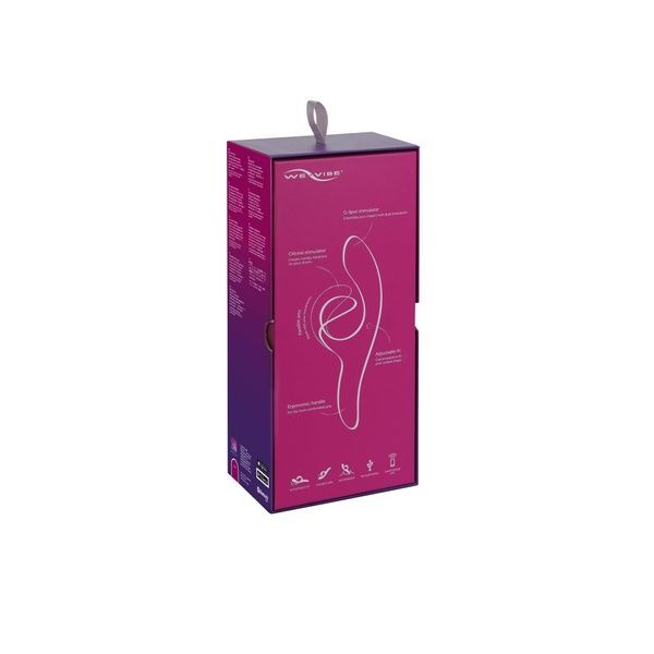 Смарт вібратор-кролик We-Vibe Nova Fuchsia, ергономічний, регульований кут нахилу стовбура SO6930