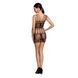 Бодістокінг &mdash; мінісукня з метеликами Passion BS090 black SO6388 4