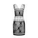 Бодістокінг &mdash; мінісукня з метеликами Passion BS090 black SO6388 6