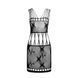 Бодістокінг &mdash; мінісукня з метеликами Passion BS090 black SO6388 5