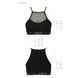 Спортивний топ з прозорою вставкою Passion PS006 TOP black, size L SO4239 6