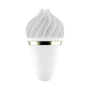 Кліторальний стимулятор Satisfyer Lay-On - Sweet Treat White/Gold, 10 режимів роботи, водонепроникний SO3553
