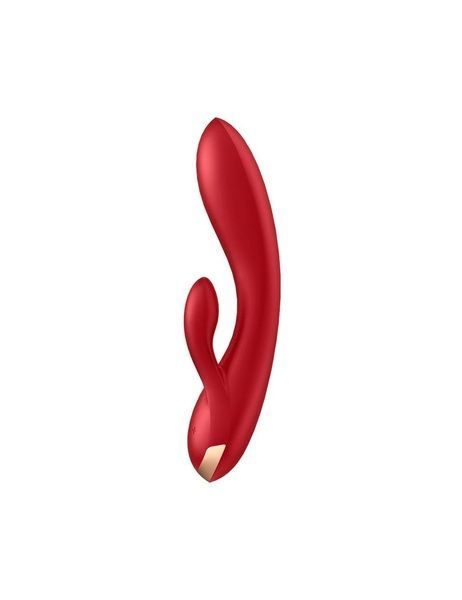 Смарт вібратор кролик із подвійним відростком Satisfyer Double Flex Red SO6092