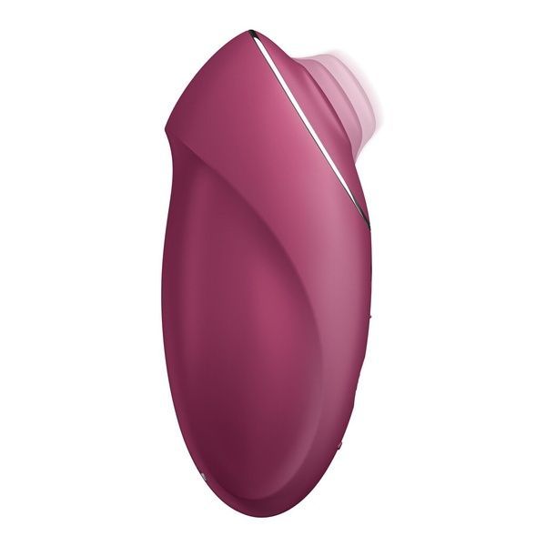Вібростимулятор-пульсатор Satisfyer Tap & Climax 1 Red, ефект постукування пальцем, 2 мотори SX0566