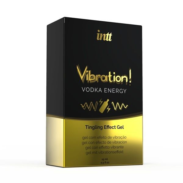 Рідкий вібратор Intt Vibration Vodka (15 мл), густий гель, дуже смачний, діє до 30 хвилин SO2919