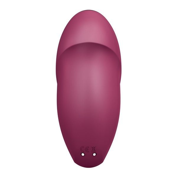 Вібростимулятор-пульсатор Satisfyer Tap & Climax 1 Red, ефект постукування пальцем, 2 мотори SX0566