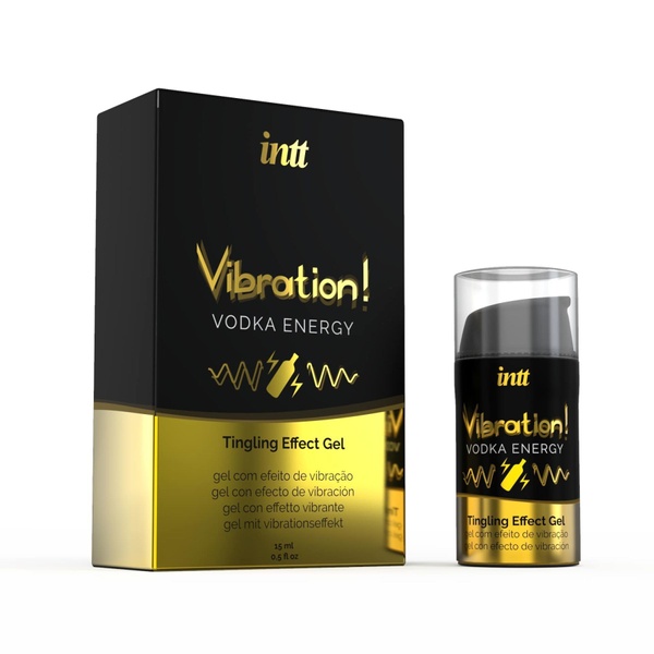 Рідкий вібратор Intt Vibration Vodka (15 мл), густий гель, дуже смачний, діє до 30 хвилин SO2919