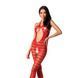 Сітчастий бодістокінг з відкритим животом Passion BS081 red SO4733