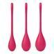 Набір йоні намистин Satisfyer Yoni Power 1 Red, діаметр 2-2,5-3 см, вага 22-46-74 г SO5547 2