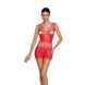 Бодістокінг &mdash; мінісукня з метеликами Passion BS090 red SO6389
