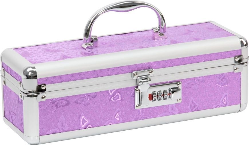 Кейс для зберігання секс-іграшок BMS Factory - The Toy Chest Lokable Vibrator Case Purple з кодовим замком SO5562