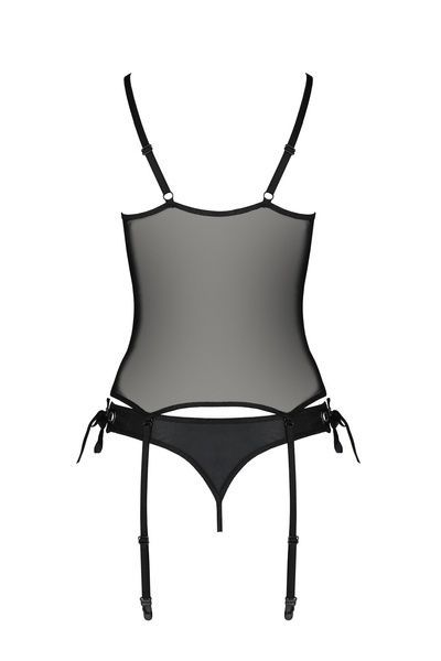 NESSY CORSET black L/XL - Passion SO8454