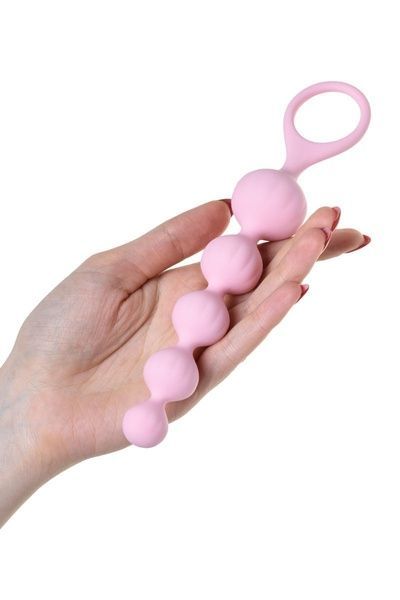 Набір анальних бус Satisfyer Beads Colored, силікон , макс. діаметр 3,3 см і 3,5 см SO2739