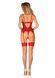Комплект корсет та стрінги Obsessive Ingridia corset & thong XL/2XL, червоний SO9028 7