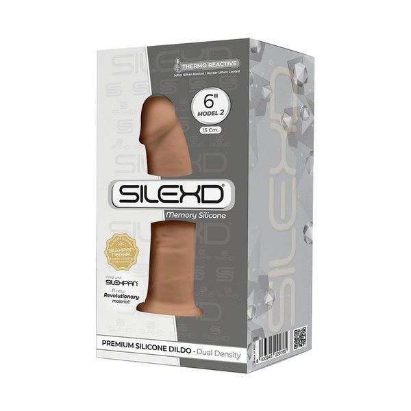 Фалоімітатор SilexD Robby Caramel (MODEL 2 size 6in), двошаровий, силікон + Silexpan, діаметр 3,5см SO5019