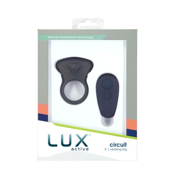 Ерекційне віброкільце Lux Active Circuit Vibrating Cock Ring, пульт ДК, 7 режимів вібрації SO6843