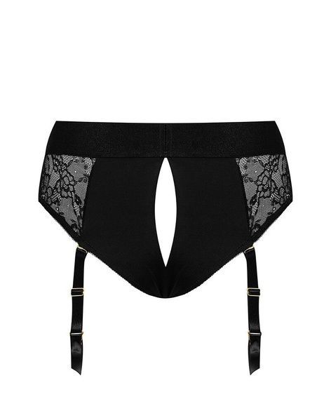 Мереживні труси для страпону з підв'язками для панчох Strap-On-Me DIVA HARNESS - L SO4512