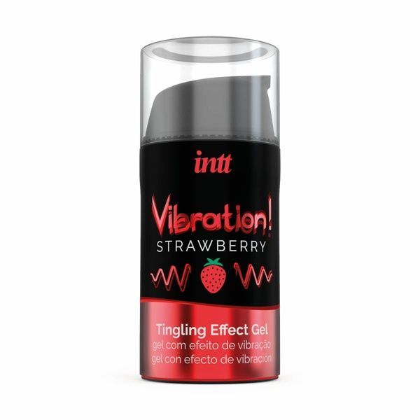 Рідкий вібратор Intt Vibration Strawberry (15 мл), густий гель, дуже смачний, діє до 30 хвилин SO2921