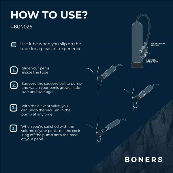 Вакуумная помпа Boners Penis Pump No. 1 SO8868 фото
